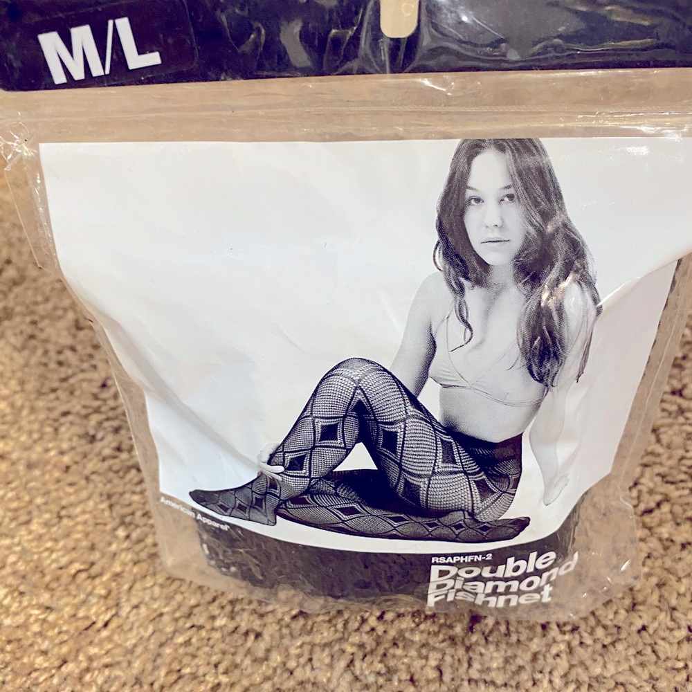 Brand New American Apparel Double Diamond Fishnets